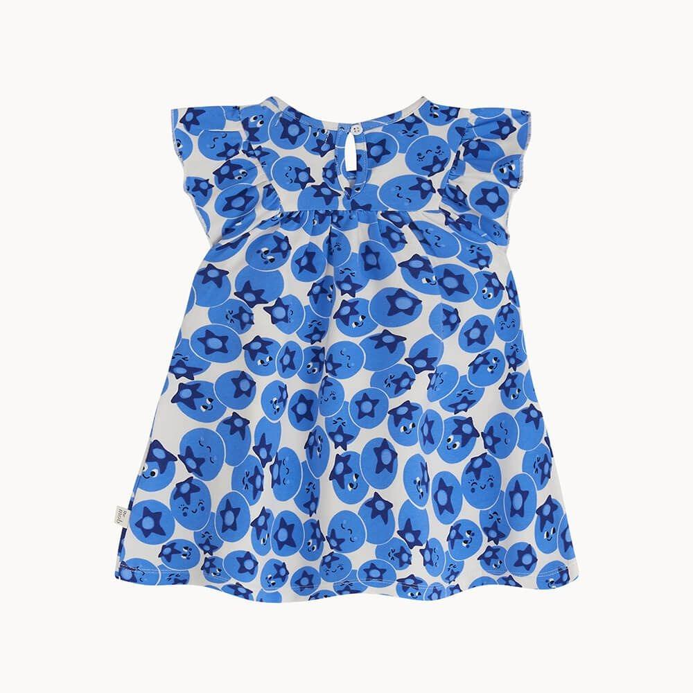 Maya Frill Shoulder Dress Blueberry