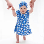 Maya Frill Shoulder Dress Blueberry