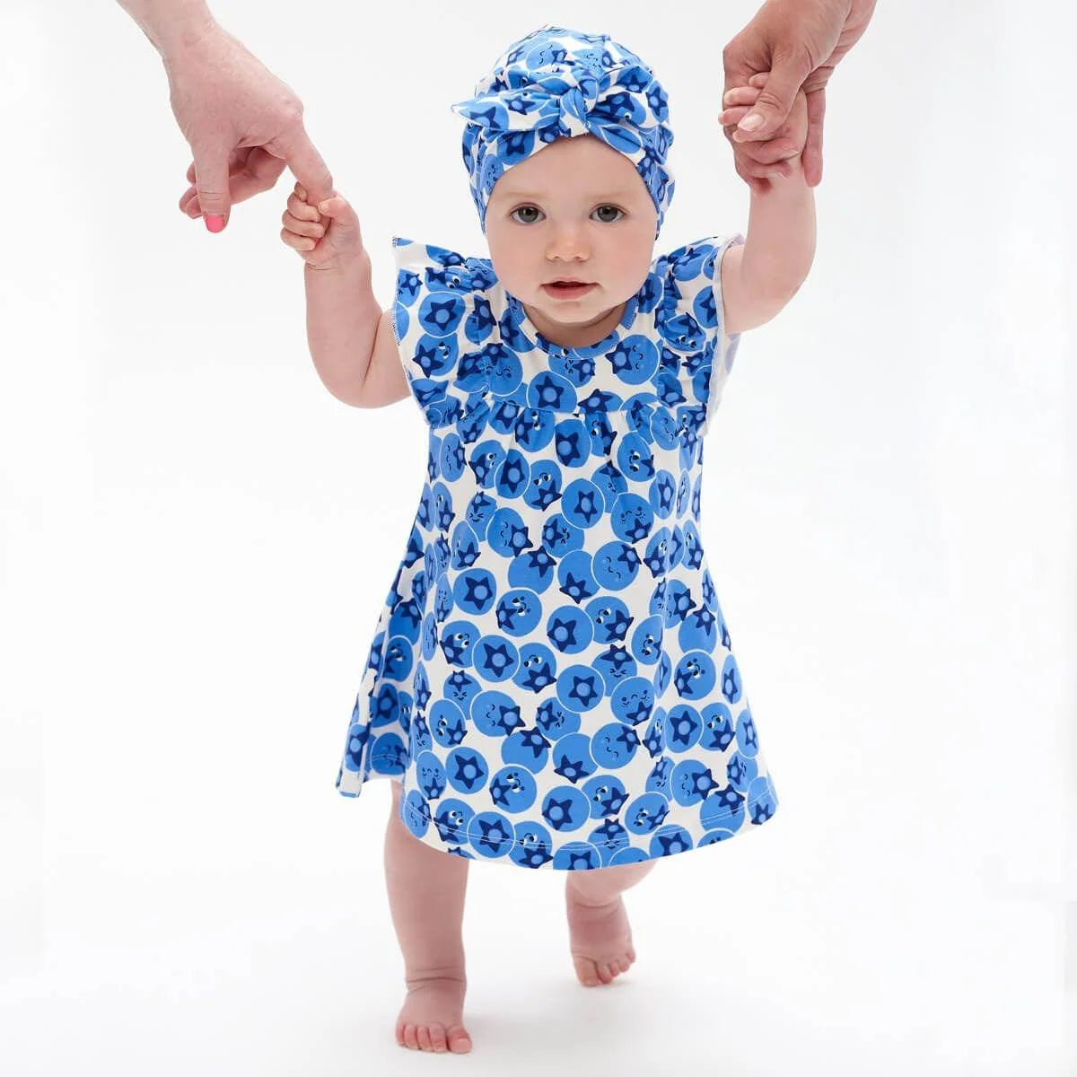 Maya Frill Shoulder Dress Blueberry