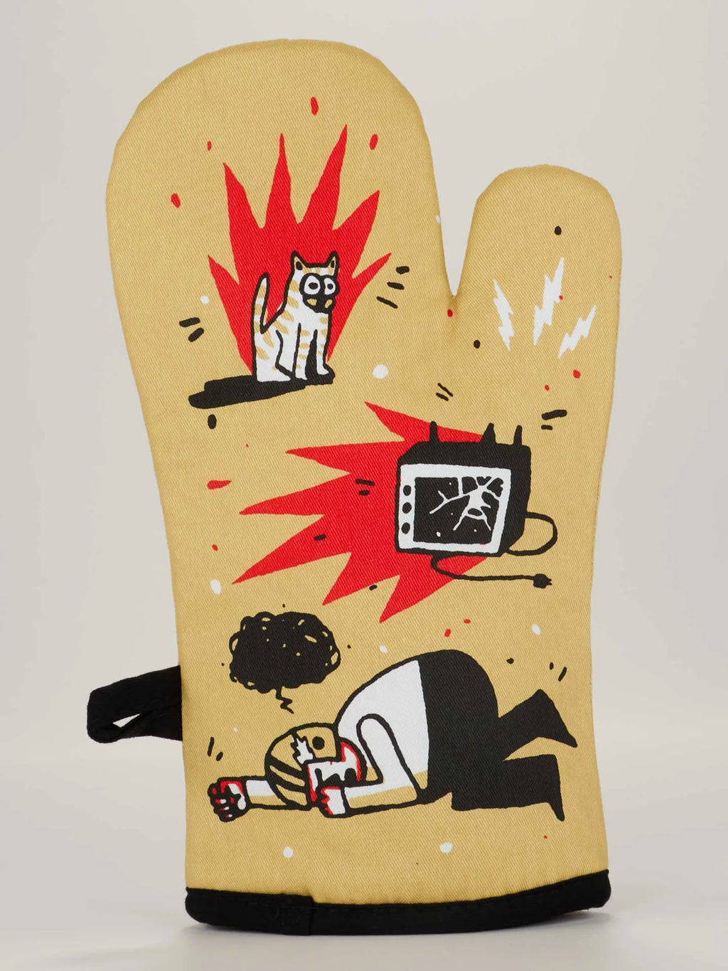 Blue Q Yell At Football Oven Mitt