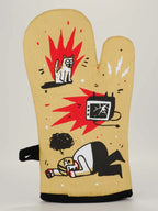 Blue Q Yell At Football Oven Mitt
