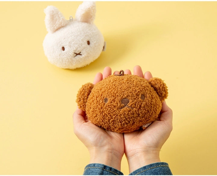 Miffy & Boris Plush Mirror Keychain – Soft Sherpa Edition: Boris