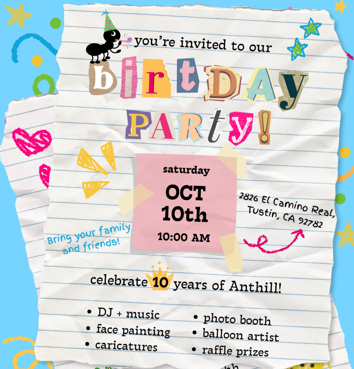 &nbsp;ANTHILL's 10-Year Birthday Party 🎉&nbsp;