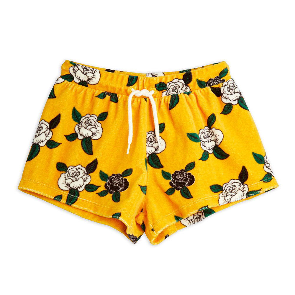 Roses Velour Shorts