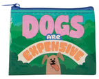 Blue Q Dogs Are Expensive Coin Purse