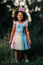 Blue Unicorn Singlet Circus Dress