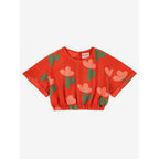 Sea Flower All Over Woven Short Sleeve Top