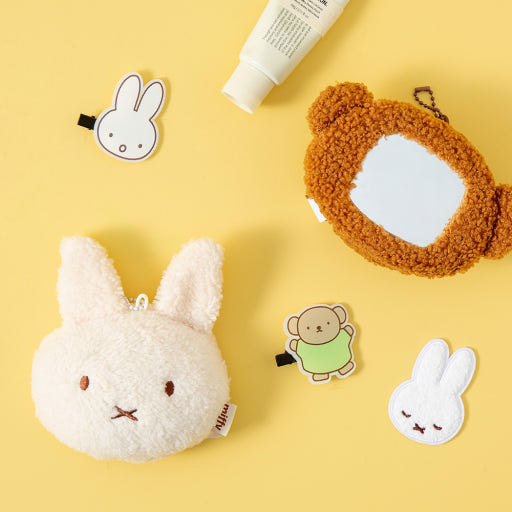 Miffy & Boris Plush Mirror Keychain – Soft Sherpa Edition: Boris