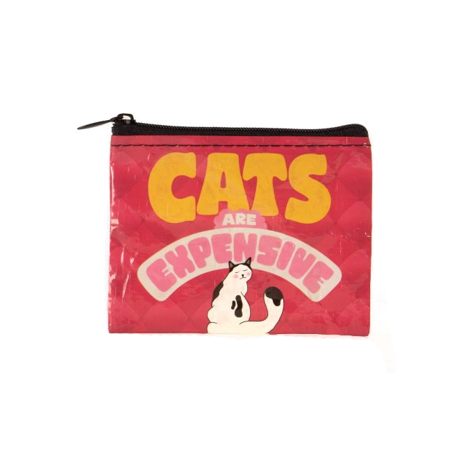 Blue Q Cats Are Expensive Coin Purse