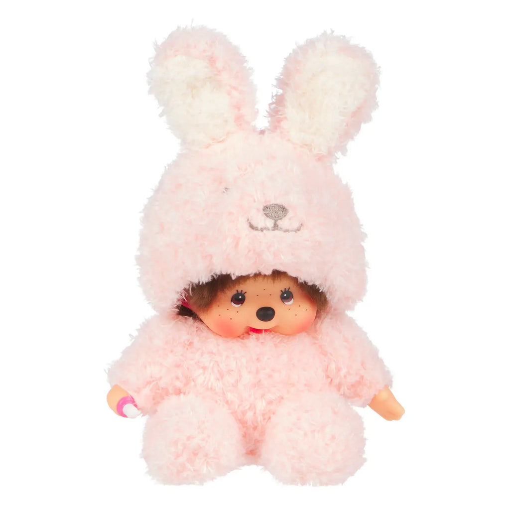 Monchhichi Sitting Fluffy Bunny Doll Plush
