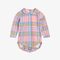 Check AOP Long Sleeve Body