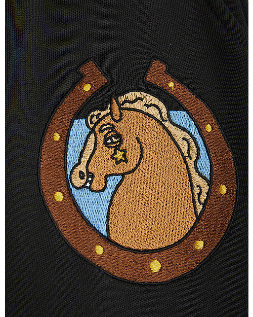 Horses Embroidered Sweatpants