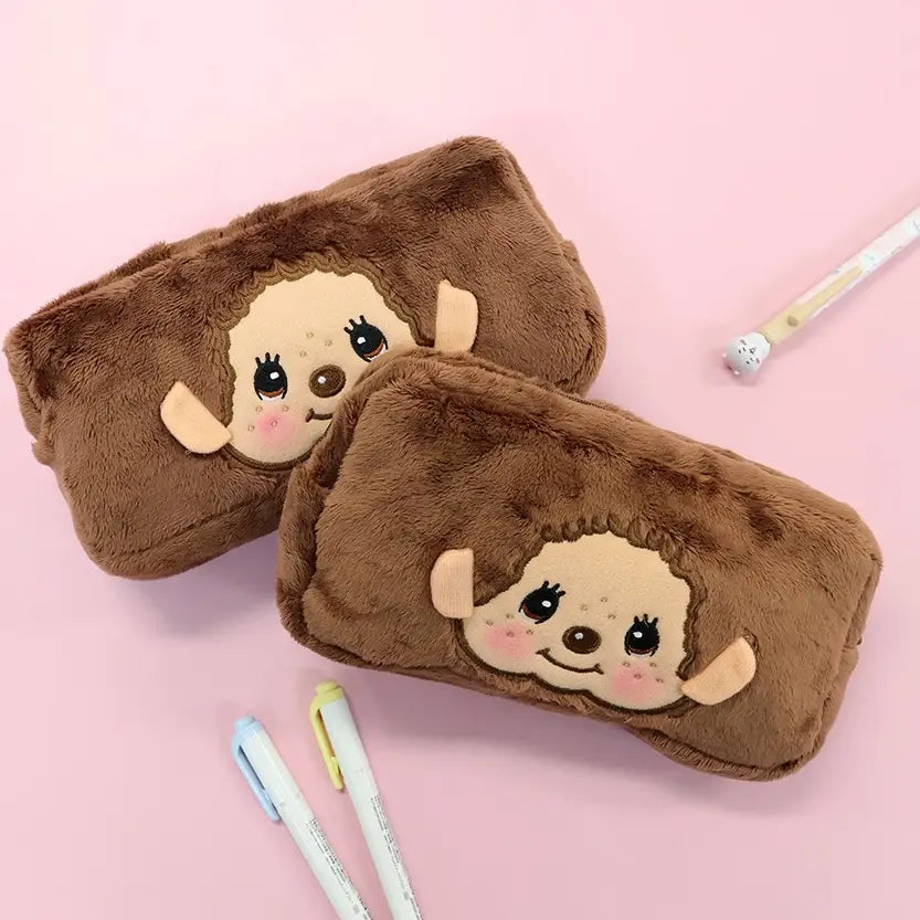 Square Plush Pouch (Official): Monchhichi