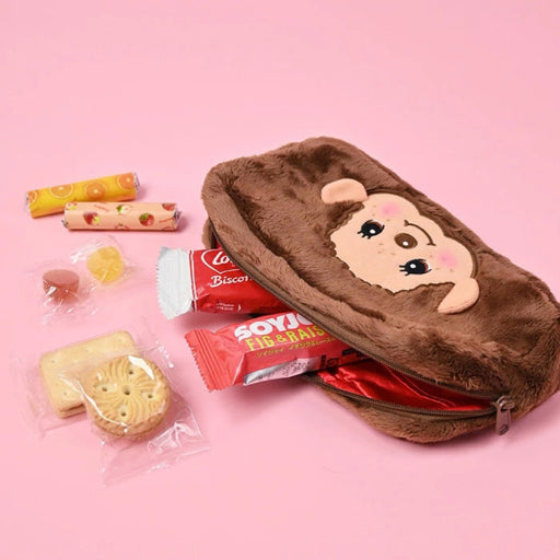 Square Plush Pouch (Official): Monchhichi