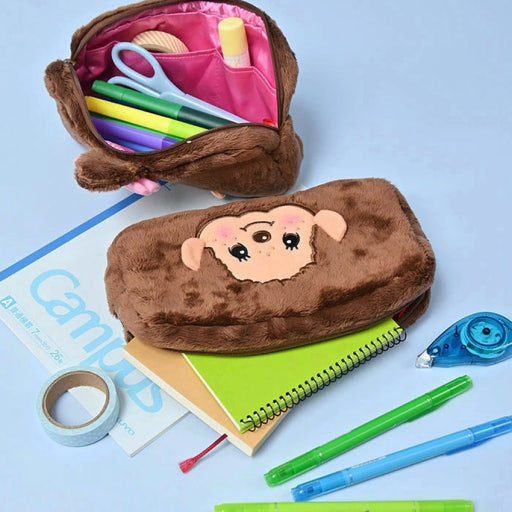 Square Plush Pouch (Official): Monchhichi