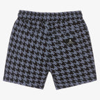 Navy Houndstooth Shorts