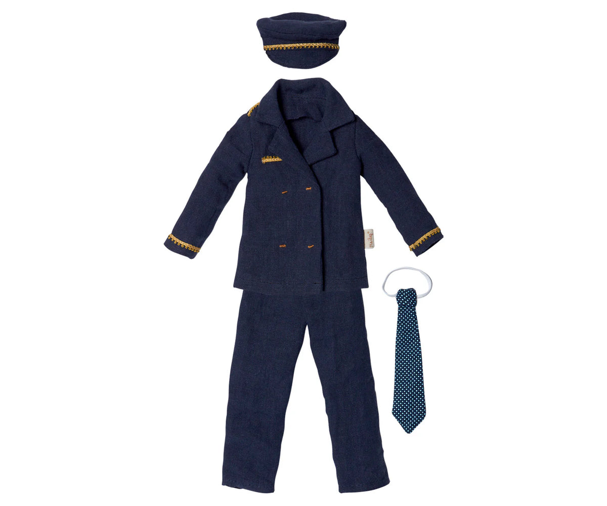 Maileg Pilot Suit Set - Ginger Family, Dad (Size 2)
